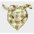 thumbnail image 3 of Bimba Yellow Leaves & Peony Floral Pure Silk Printed Head Bandanas Summer Neck Wrap Scarf 40 x 40 Inches, 3 of 6