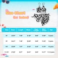 thumbnail image 2 of Usaibhir Girls Swimsuit 3 Piece Bathing Suits Criss Cross Bikini Set with Cover Up Skirts Girls' Swimwear 8-14 Years, 2 of 8