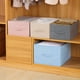 thumbnail image 4 of Caja de almacenamiento con asa lavable Bewildely gran capacidad gris 41x24x17cm, 4 of 6