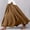 Brown, variant on Elegant Flowy Women's High Waist Skirt Boho Maxi Long Skirt with Elastic Waist for Daily Wear and Party