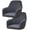 Black, variant on Set of 2 Curved Back Chair Slipcover Stretch Dining Chair Cover Kitchen Chair Cover Modern Arc Shaped Armrest Counter Height Bar Stools Covers for Kitchen Party Banquet Decor