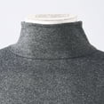 thumbnail image 5 of TSSOE Mens Thermal Underwear Tops Turtleneck Long Sleeve T-Shirt Slim Fit Pullover Sweaters Dark Gray S, 5 of 6