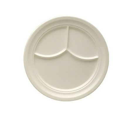 

Compartment Collection Round 3-Compartment Plate 9 1/2 Dia. Melamine Ivory Pack of 24