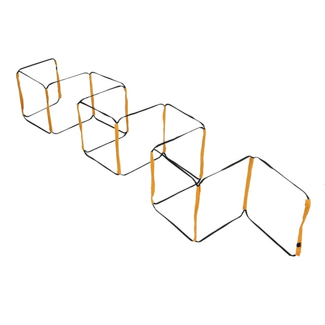 Escalera de agilidad deportiva Jadeshay 12 peldaños color naranja
