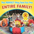 thumbnail image 4 of Play Tent Playz para niños, 7 unidades, con 1 piscina de bolas grande y 3 túneles de juego, 4 of 9