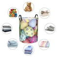 thumbnail image 6 of Haiem Colorful Easter Eggs Leather Dirty Clothes Laundry Basket,Sturdy & Waterproof,Collapsible Round Design For Efficient Space Management,Multi-Purpose Storage Basket, 6 of 8