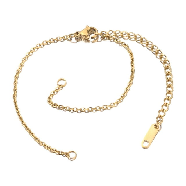 Extensores de Cadena de acero inoxidable Fernando Conectores de extremos Oro 2mm