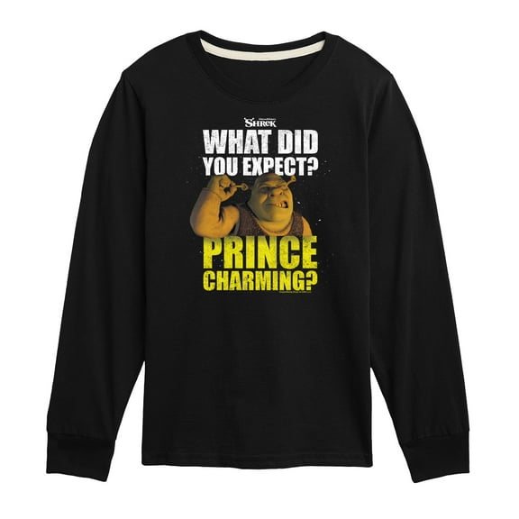 Shrek - What Did You Expect Prince Charming - Toddler & Youth Long Sleeve Graphic T-Shirt