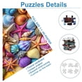 thumbnail image 4 of Rompecabezas kepovin de 1000 piezas con conchas y estrellas de mar coloridas, 4 of 7