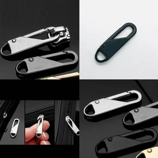TINYSOME Zipper Pull Tab Replacement,Metal Zipper Puller Zip-Slider  Extender Handle Fixer 