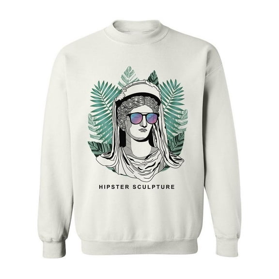 Hipster Sculpture Sweatshirt Men -Image by Shutterstock, Male 4X-Large
