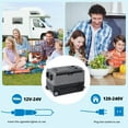 thumbnail image 7 of Car Refrigerator, Portable Freezer with 12/24V DC & 110-240V AC, RV Car Fridge Dual Zone APP Control, 58 Quart -4℉-68℉ Portable Refrigerator for Camping, Travel, Fishing, Outdoor or Home Use, 7 of 7