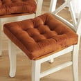 thumbnail image 1 of Nvzi Cojín de asiento cuadrado, suave y acogedor, cojín de terciopelo grueso para silla de patio, sillas de oficina, pisos de madera, color khat, 45 x 45 cm (18 x 18 pulgadas), 1 of 4
