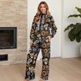 thumbnail image 4 of Garronmavis Sweat Suit Women Sweat Sets Sugar Skull Hoodie Track Suits for Women Set Wide Leg Pants Women's Jogger Sweatpants Pullover, Size XL, 4 of 6