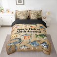 thumbnail image 2 of Castle Fairy Female Men Fishing Hunting Bedding Comforter Set,Fish Animal Full Bedding Set, 2 of 8