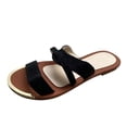 thumbnail image 2 of Zapatillas con punta abierta para mujer, sandalias cómodas, informales, cómodas, para la playa Wmkox8yii ytu5731, 2 of 4