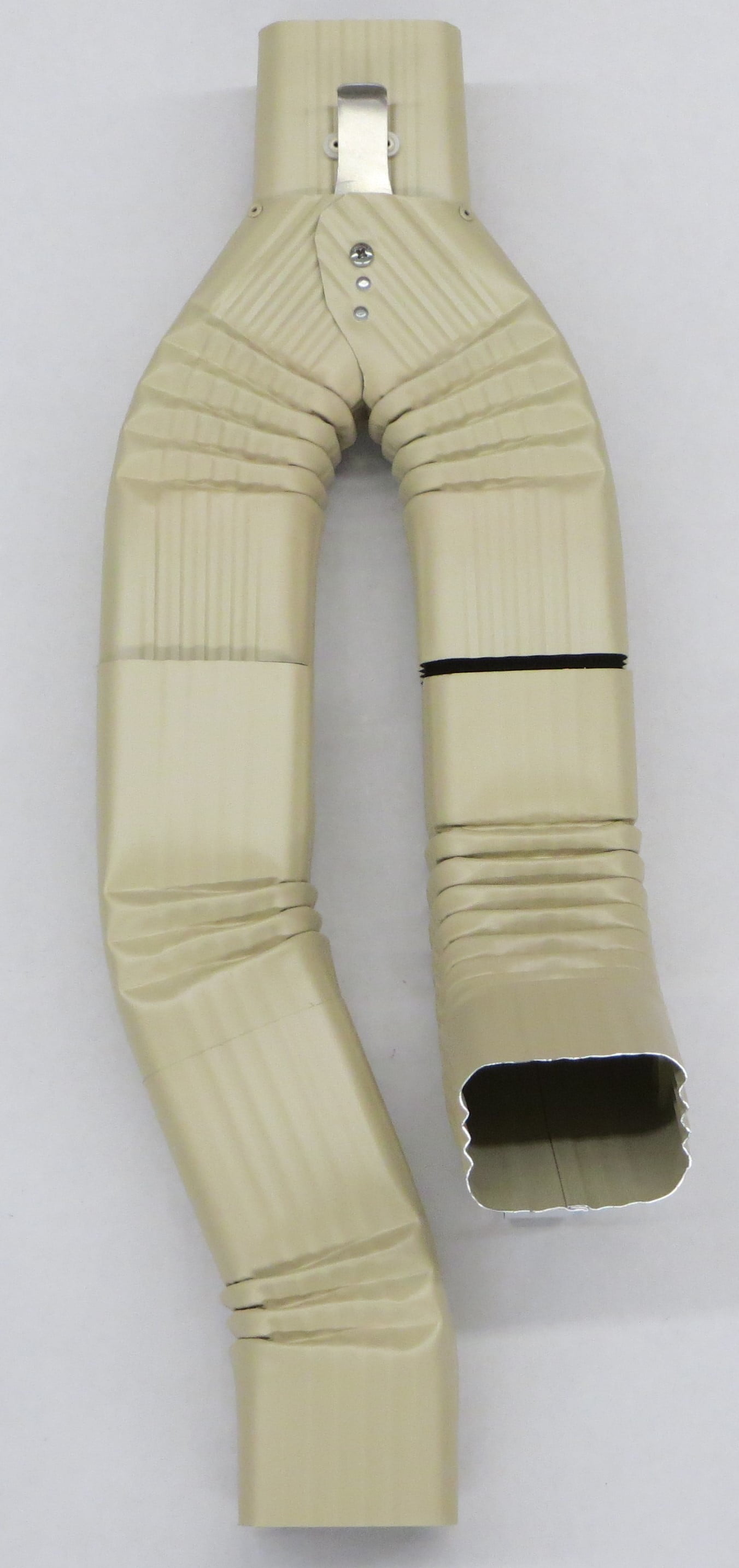 Inline Downspout Diverter for Rain Barrels (2X3, ANTIQUE IVORY