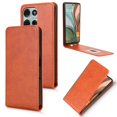 thumbnail image 1 of Folio Phone Case for Motorola Moto G75 5G Magnetic Kickstand Cover with Camera Protection Brown, 1 of 7