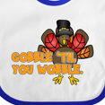 thumbnail image 4 of Inktastic Gobble Til' You Wobble Boys or Girls Baby Bib, 4 of 4