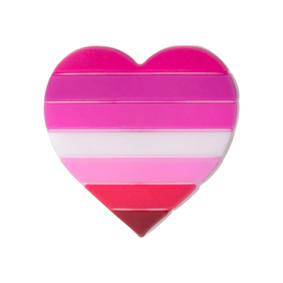 The Awareness Company Silicone Lesbian Pride Heart Button Pin