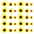 thumbnail image 1 of 100 piezas de cabeza de girasol artificial, flores falsas para el hogar, adorno de guirnalda, accesorio, 1 of 6