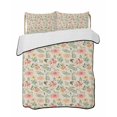 thumbnail image 2 of Quilts Twin XL Size, Floral Leaves, Soft Comforter Bedding Set for Bed, Country Farmhouse Plant Blossom Herb Lightweight Quilted Bedspread with Pillow Cover(2 Pieces) for All Season, 68x98 Inch, 2 of 6