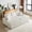 Beige, variant on 84Inch Corduroy 3-Seater Sofa with 3 Back Pillows ,2 Toss Pillows , 2 Ottoman ,2Storage Spaces and Cup-Holding Grooves Comfy Sofa- Deep Seat Couch for Living Room (Green)