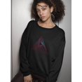 thumbnail image 2 of Triangles Merging Sweatshirt Women -Image by Shutterstock, Female Small, 2 of 4