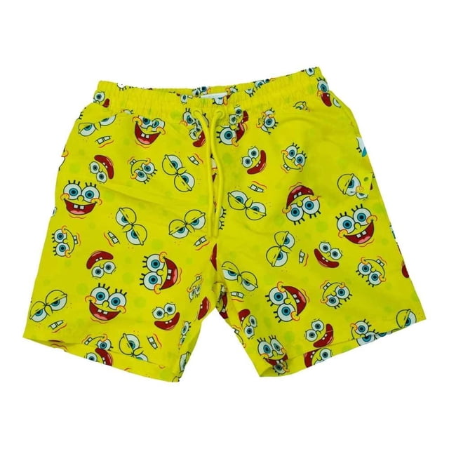 Bermuda Nickelodeon para Niño con Estampado de Bob Esponja Amarillo Talla 10