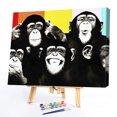 thumbnail image 1 of Cuadros Decorativos Pintura por números DIY gorila Animal cuadro de pared pintado a mano trabajo hecho a mano artesanía Ehuebsd embutido en tela, 1 of 1