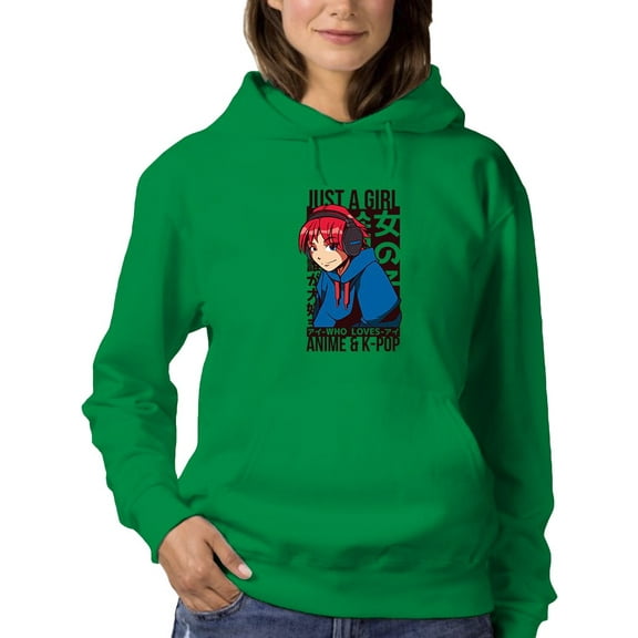 Love Anime And K-Pop Hoodie Women -Smartprints Designs, Female XX-Large