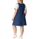 thumbnail image 4 of GRACE & GRANDEUR Vestido de mezclilla midi sin mangas para mujer de talla grande con bolsillos 2X azul oscuro, 4 of 8