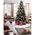 thumbnail image 4 of Falda de árbol de Navidad de piel sintética de 36 pulgadas, falda de felpa blanca para decoración de árbol de Navidad, fiesta de Feliz Navidad, 4 of 5