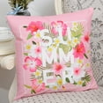 thumbnail image 2 of Funda de almohada de lana de 45 * 45 cm, funda de almohada decorativa con estampado floral hermoso para el sofá del hogar (# 3), 2 of 3