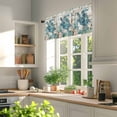 thumbnail image 3 of Ocean Turtle Valances for Windows, 42 x 12in, Retro Coral Starfish Anchor Coastal Wood Rod Pocket Kitchen Valance Curtain Light Filtering Window Treatments for Living Room Bedroom, 1 Panel, 3 of 7