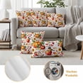 thumbnail image 6 of Fall Pumpkins Outdoor Waterproof Pillow Covers, Thanksgiving Flower Country Leaves Rustic Fruit Decorative Square Throw Pillowcase Sofa Cushion Sham for Patio/Couch/Chair, 26"x26" 2 Pack, 6 of 8