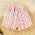 thumbnail image 6 of oqasdz Girls Shorts Child Kids Colorful Striped Prints Summer Holiday Beach Casual Stylish Loose Shorts Size 3 M-6 M, 6 of 7