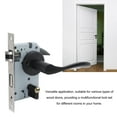 thumbnail image 4 of Passage Handle, Easy Installation Door Interior Handle With Lock For Bedroom, 4 of 8