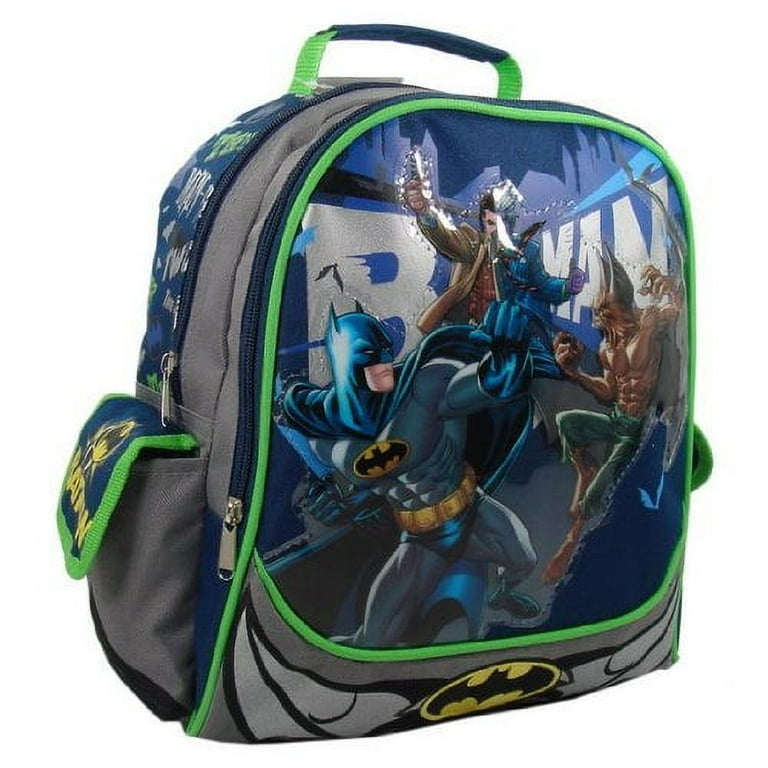 batman mesh mini backpack Justice League Kids Adjustable Travel The backack features a top zipper closure and front zippered pocket WOLFpak BATMAN 9L Backpack Mini