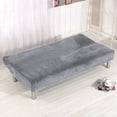 CHNGYDZ Soft and Luxurious Velvet Plush Armless Sofa Bed Cover