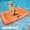 Orange, variant on Dog Pool Float for Small Medium Large Dogs, Inflatable Puppy Raft for Pool Lake, Stable Floating Dog Bed & Pet Water Mat with Rope Handles, Durable Oxford & Thick PVC