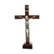 thumbnail image 5 of Cruz de madera religiosa Crucifijo Jesucristo Estatua Figura Colgante o de pie Marrón, 5 of 9