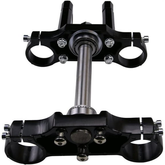 45mm/48mm Triple Clamp Bar Riser Mount for 22mm 7/8" Handlebar Front Fork Motorcycle 110cc 125cc 150cc Dirt Pit Bikes (Black)
