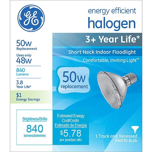 GE energy-efficient halogen 48 watt PAR30 floodlight 1-pack by GE Lighting General Electric Company