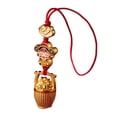 thumbnail image 2 of Llavero , accesorios ligeros para bolso, correa para teléfono con dije de cubo dorado, 2 of 8