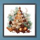 thumbnail image 3 of Pintura de diamante 5D Wdftyju Taladro parcial Torre de galletas de Navidad 30x30cm, 3 of 9