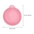 thumbnail image 2 of 4 Pcs Couvercles en Silicone pour Boîtes de Conserve pour Animaux de Compagnie Couvercles Universels pour Chien Chat Boîte de Rangement Réutilisable (Couleur Aléatoire), 2 of 8