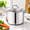 Shiny Silver - Mirror Polished Stainless Steel-4 Quarts, variant on Small Stock Pot 4 Quart Nickel Free Stainless Steel - 4qt Stockpot With Gllid Soup Cooking 4