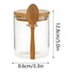 thumbnail image 3 of Juego de contenedores para café y azúcar ZJDOAK con cuchara, frascos de vidrio con tapas de bambú y cuchara, frascos para avena durante la noche, contenedores con tapas y cuchara para té suelto y, 3 of 6