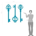 thumbnail image 2 of Antique Skeleton Keys Removable Home Wall Decal Stickers, 2 of 4